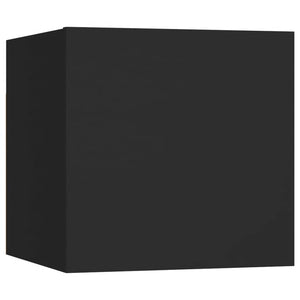6-tlg. TV-Schrank-Set Schwarz Holzwerkstoff