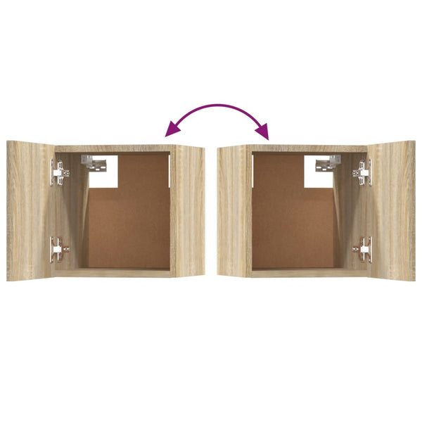 5-tlg. TV-Schrank-Set Sonoma-Eiche Holzwerkstoff