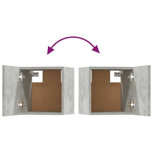 5-tlg. TV-Schrank-Set Betongrau Holzwerkstoff