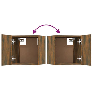 5-tlg. TV-Schrank-Set Räuchereiche Holzwerkstoff
