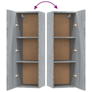 5-tlg. TV-Schrank-Set Grau Sonoma Holzwerkstoff