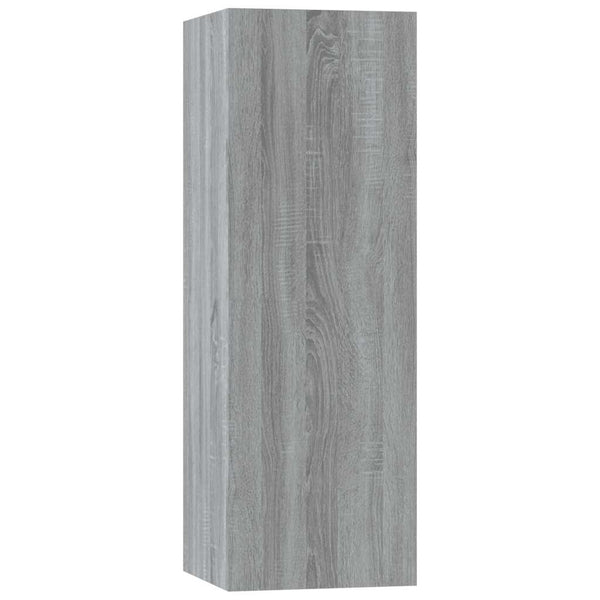 5-tlg. TV-Schrank-Set Grau Sonoma Holzwerkstoff