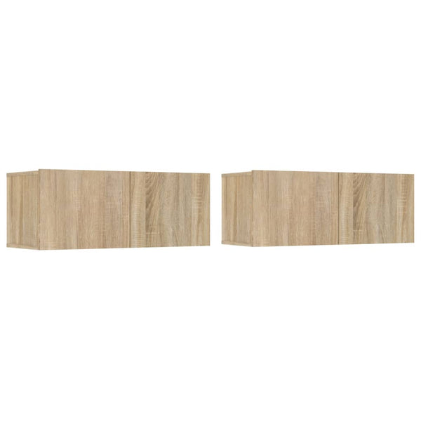 6-tlg. TV-Schrank-Set Sonoma-Eiche Holzwerkstoff
