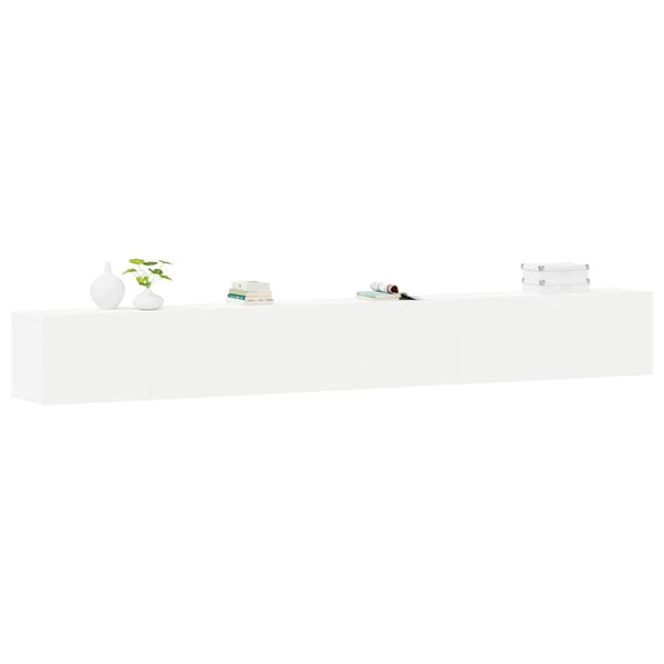 3-tlg. TV-Schrank-Set Weiß Holzwerkstoff
