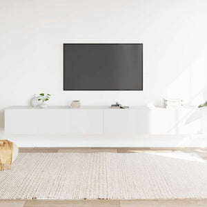 3-tlg. TV-Schrank-Set Weiß Holzwerkstoff