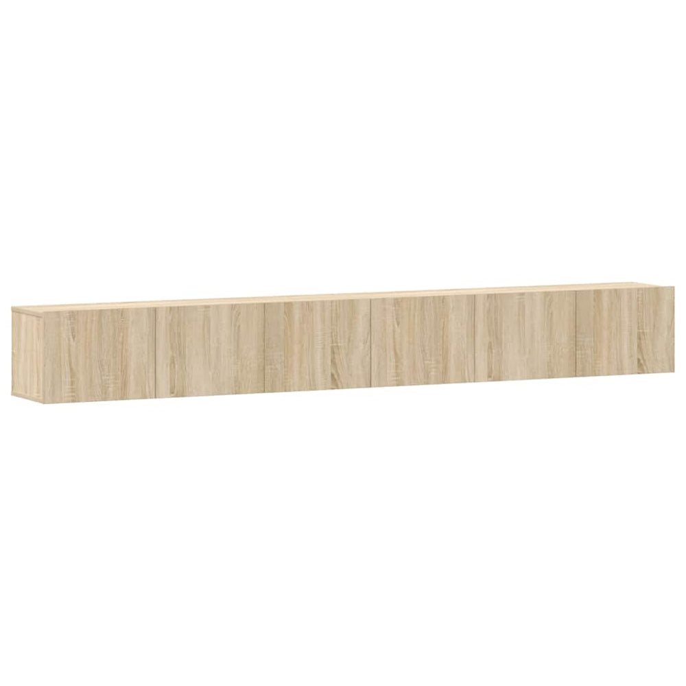 3-tlg. TV-Schrank-Set Sonoma-Eiche Holzwerkstoff