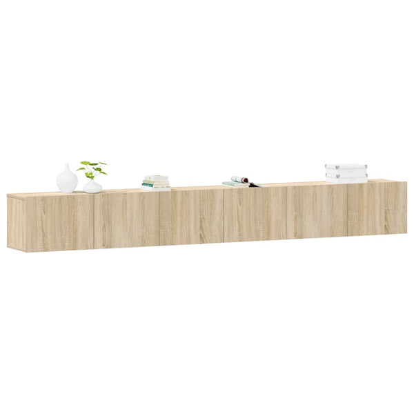 3-tlg. TV-Schrank-Set Sonoma-Eiche Holzwerkstoff
