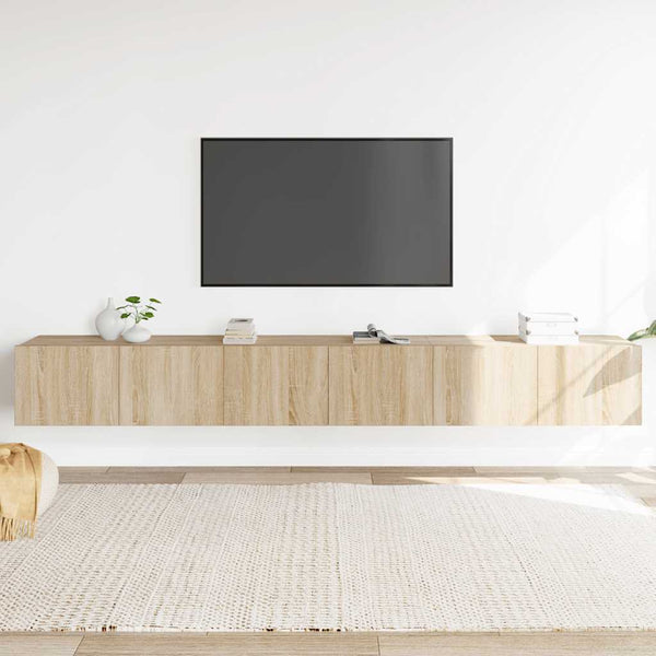 3-tlg. TV-Schrank-Set Sonoma-Eiche Holzwerkstoff