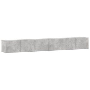 3-tlg. TV-Schrank-Set Betongrau Holzwerkstoff