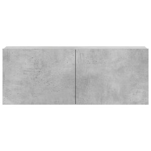 3-tlg. TV-Schrank-Set Betongrau Holzwerkstoff