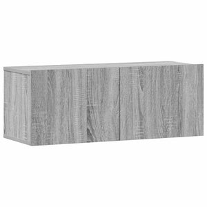 3-tlg. TV-Schrank-Set Grau Sonoma Holzwerkstoff