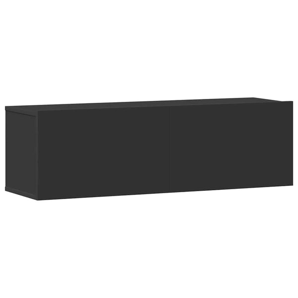 3-tlg. TV-Schrank-Set Schwarz Holzwerkstoff