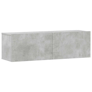 3-tlg. TV-Schrank-Set Betongrau Holzwerkstoff
