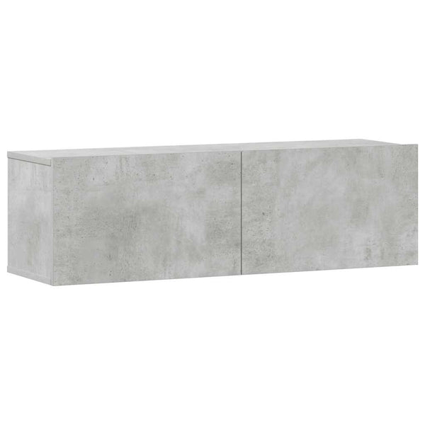 3-tlg. TV-Schrank-Set Betongrau Holzwerkstoff