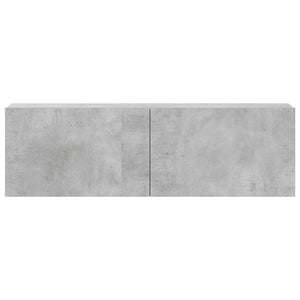 3-tlg. TV-Schrank-Set Betongrau Holzwerkstoff