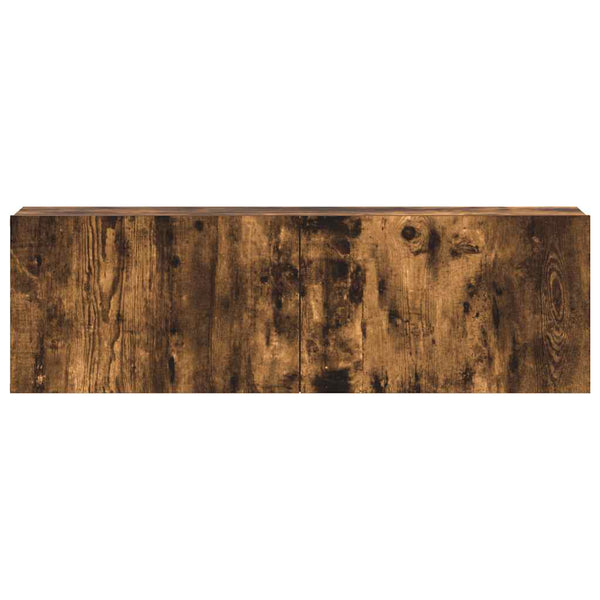 3-tlg. TV-Schrank-Set Räuchereiche Holzwerkstoff