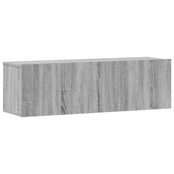 3-tlg. TV-Schrank-Set Grau Sonoma Holzwerkstoff