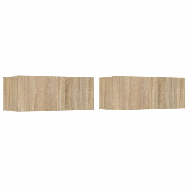4-tlg. TV-Schrank-Set Sonoma-Eiche Holzwerkstoff