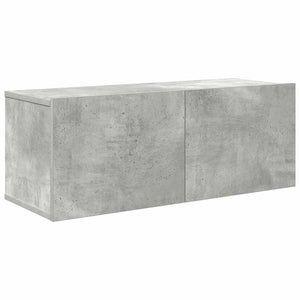 7-tlg. TV-Schrank-Set Betongrau Holzwerkstoff