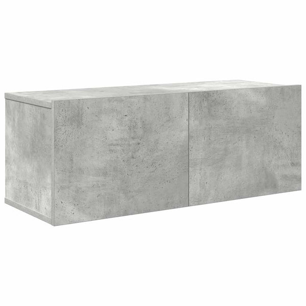 7-tlg. TV-Schrank-Set Betongrau Holzwerkstoff