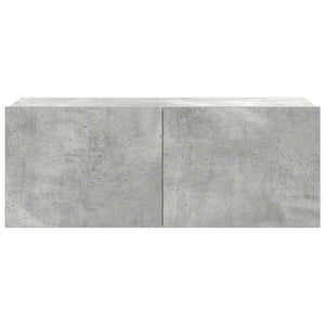 7-tlg. TV-Schrank-Set Betongrau Holzwerkstoff