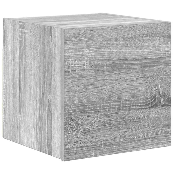 7-tlg. TV-Schrank-Set Grau Sonoma Holzwerkstoff
