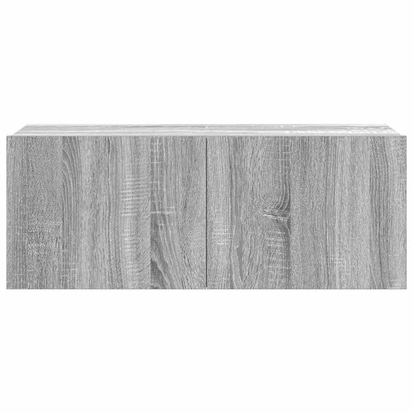 7-tlg. TV-Schrank-Set Grau Sonoma Holzwerkstoff
