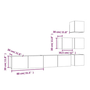 TV-Wandschrank Sonoma-Eiche Holzwerkstoff