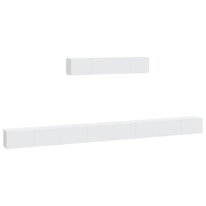 6-tlg. TV-Schrank-Set Weiß Holzwerkstoff