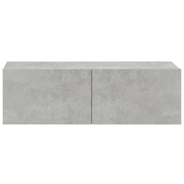 6-tlg. TV-Schrank-Set Betongrau Holzwerkstoff