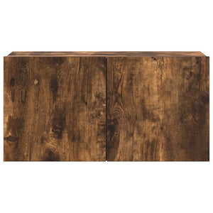 4-tlg. TV-Schrank-Set Räuchereiche Holzwerkstoff