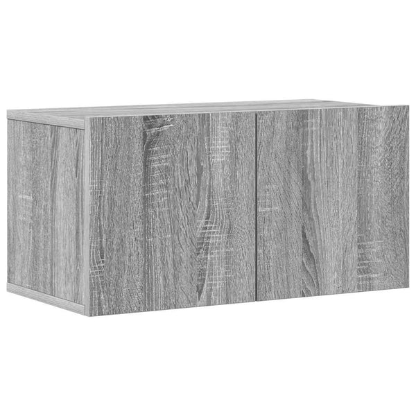 4-tlg. TV-Schrank-Set Grau Sonoma Holzwerkstoff