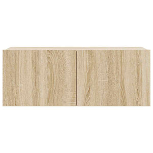 4-tlg. TV-Schrank-Set Sonoma-Eiche Holzwerkstoff