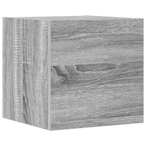 4-tlg. TV-Schrank-Set Grau Sonoma Holzwerkstoff