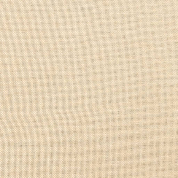 Esszimmerstühle Creme Stoff/Kunstleder 2er Set