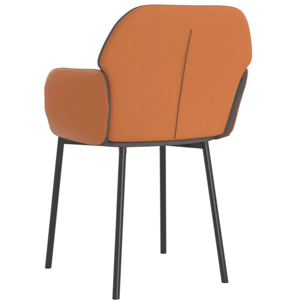 vidaXL Chaises de salle à manger 2 pcs Gris clair Tissu et similicuir