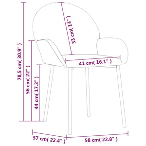 vidaXL Chaises de salle à manger 2 pcs Similicuir crème