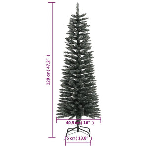 Schlanker, grüner künstlicher Weihnachtsbaum - 120cm