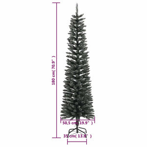 Schlanker, grüner künstlicher Weihnachtsbaum 180cm