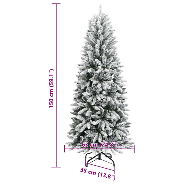 Beschneiter künstlicher Weihnachtsbaum, 150 cm