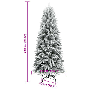 Beschneiter künstlicher Weihnachtsbaum, 240 cm