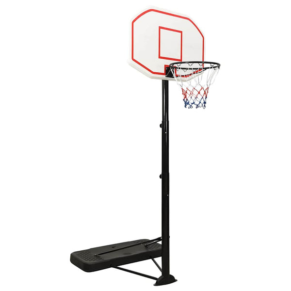 Verstellbarer Basketballständer Weiß 258-363 cm