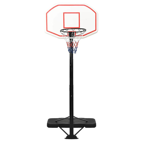 Verstellbarer Basketballständer Weiß 258-363 cm