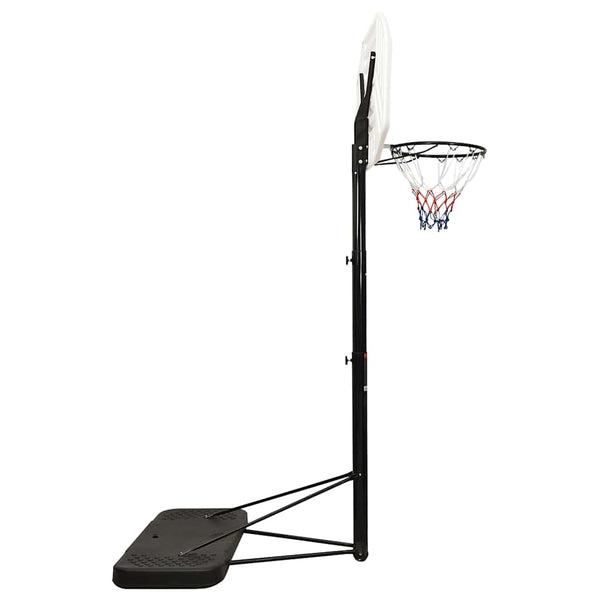 Verstellbarer Basketballständer Weiß 258-363 cm
