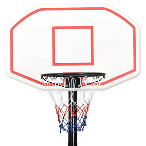 Verstellbarer Basketballständer Weiß 258-363 cm