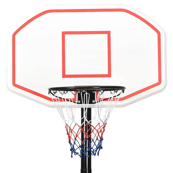 Verstellbarer Basketballständer Weiß 258-363 cm