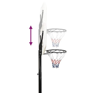 Verstellbarer Basketballständer Weiß 258-363 cm