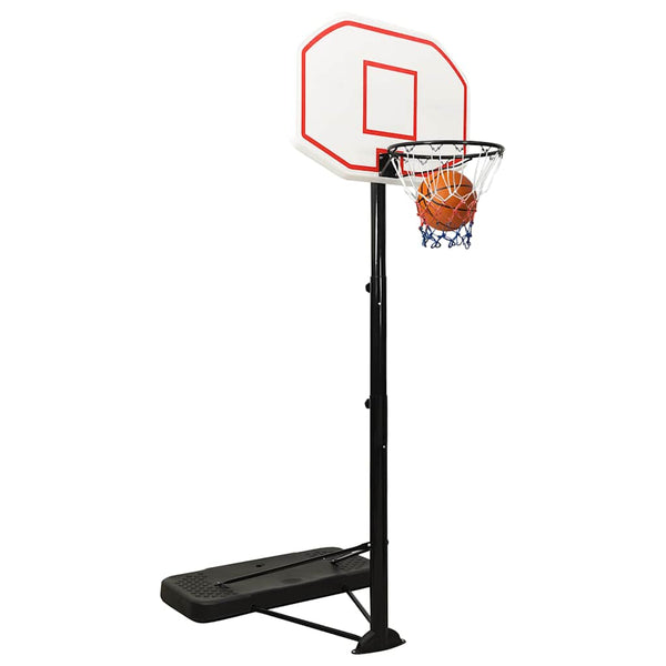 Verstellbarer Basketballständer Weiß 258-363 cm