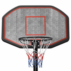Verstellbarer Basketballständer 258-363cm Schwarz