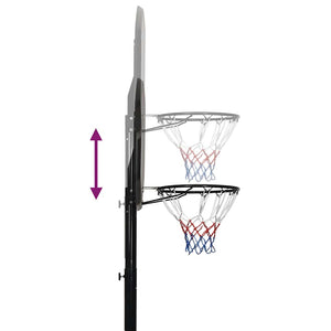 Verstellbarer Basketballständer 258-363cm Schwarz